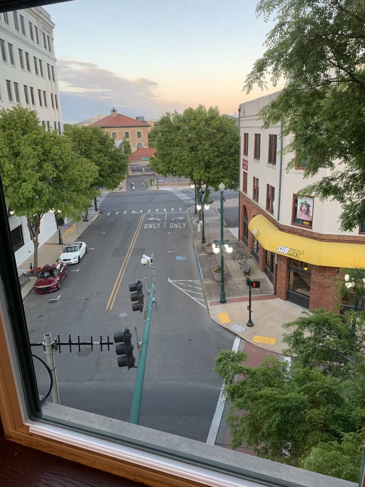 Bridge Street view from the loft balcony